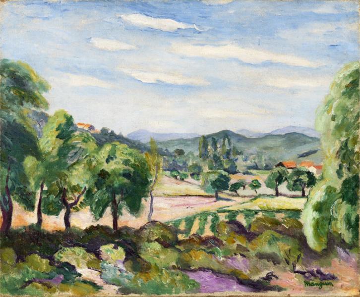 Paysage autour de Gassin, été-automne 1921